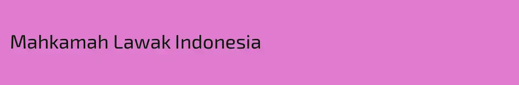 Mahkamah Lawak Indonesia